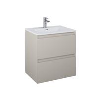 Vonios spintelė po praustuvu Elita Split 60 2DR, fume matt sp., 45.8 cm x 60 cm x 63.5 cm