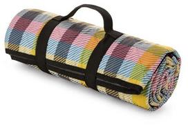 Stovyklavimo pledas Eurofirany Harmony, 130x145 cm, geltonas ir rožinis (Yellow and Pink)