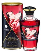 vysnia - Shunga šildantis afrodiziakų masažo aliejus „Liepsnojančios vyšnios“ (100 ml) - 1 nuotrauka
