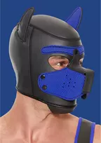 Ouch! by Shots OUCH! Neoprene Puppy Mask, mėlyna (Blue)