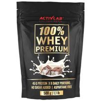 isrugu baltymai - Activlab 100% Išrūgų Baltymai Premium, Kokosas su šokoladu - 500 g - 1 nuotrauka