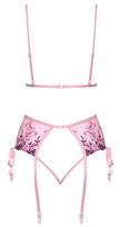 motan dalimis - Embroidered & Playful seksualus 2 dalių komplektas Bra Set Embroidery L/XL - 2 nuotrauka