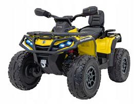 vaikiskas keturratis - Vaikiškas elektrinis keturratis Can-Am Outlander ATV, geltonas (Yellow) - 1 nuotrauka