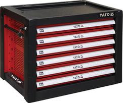 yato irankiu spinteles - Yato YT-09155 Įrankių dėžė su 6 stalčiais, Juoda (Black) - 1 nuotrauka