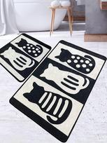 Foutastic Meo 359CHL5352 komplektas, 2 vnt., 100 x 60 cm, balta sp./juoda sp.