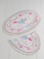 Foutastic Bemol Oval 359CHL2112 komplektas, 2 vnt., 100 x 60 cm, įvairių spalvų