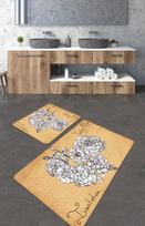 Foutastic Vintage Roses 359CHL4388 komplektas, 2 vnt., 100 x 60 cm, smėlio sp.