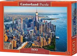 Castorland Sunset Over Manhattan 53674, 33 x 47 cm, 500 det.