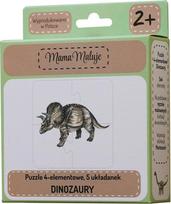 Mama Maluje Dinosaurs 508609, 12 x 12 cm, 20 vnt.