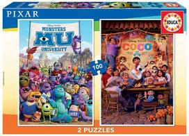 Educa Disney Pixar 18635, 2 x 100 det.
