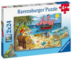 Ravensburger Pirates And Mermaids 056767V, 2 x 24 det.