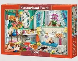 Castorland Crazy Pet Bath 152094, 47 x 68 cm, 1500 det.