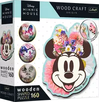 Trefl Disney Medinė dėlionė Mikis ir Minė, 160 det.