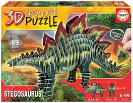 Educa 3D dėlionė Stegosaurus 19184, 89 vnt.