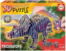 Educa Triceratops 19183, 67 det.