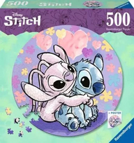 ravensburger disney puzzle - Ravensburger Disney Stitch Circle of Colors, 52 cm, 500 det. - 1 nuotrauka