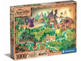Clementoni Story Maps Snow White 39815, 1000 det.