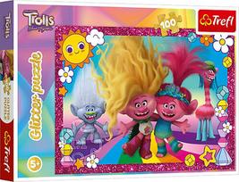 Trefl Trolls 3 Glitter, 34 x 48 cm, 100 det.