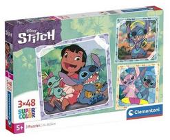 Clementoni Disney Stitch 25321, 3 x 48 det.