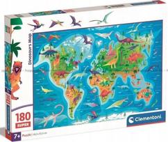 Clementoni SuperColor Dinosaurs Map 29790, 180 det.
