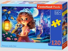 Castorland Princess with Owl B-13593-1, 120 det.