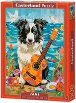 Castorland Dog Collie Guitar And The Sea B-54008, 500 det.