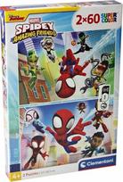 Clementoni Marvel Spidey and His Amazing Friends 21625, 2 x 60 det.