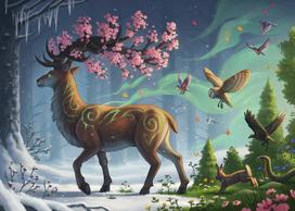 Ravensburger Deer Of Spring, 68.6 x 50.8 cm, 1000 det.