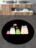 Foutastic Four Cats, 80 cm x 80 cm, juoda sp./įvairių spalvų