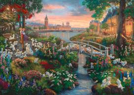 Schmidt Spiele Thomas Kinkade Studios: Disney 101 Dalmatians 108390, 1000 det.