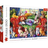 Trefl Cats On The Sofa 26198, 58 x 85 cm, 1500 det.
