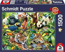 puzzle 1500 - Schmidt Spiele Colorful Animal World 73850, 59.8 x 84.6 cm, 1500 det. - 1 nuotrauka