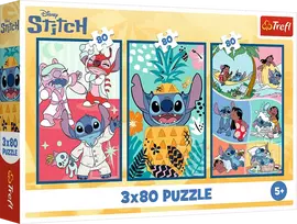 Trefl Stitch's World 34885, 3 x 80 det.