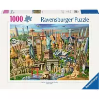ravensburger puzzle 1000 - Ravensburger Sights Worldwide, 1000 det. - 1 nuotrauka