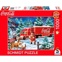coca cola - Schmidt Spiele Coca-Cola Christmas Truck, 1000 det. - 1 nuotrauka