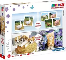 Clementoni SuperKit Animals 20240, 2 x 30 + 48 + 28 det.