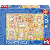 Schmidt Spiele Noble Cats in Blossom Splendor, 1000 det.