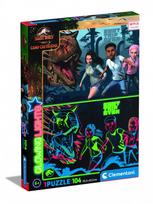 Clementoni Glowing Lights Jurassic World 27557, 104 det.