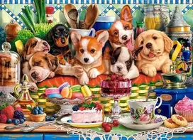 Castorland Puppies Dessert, 300 det.