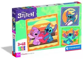 Clementoni Disney Stitch 25062, 3 x 48 det.