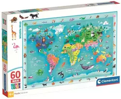 Clementoni Maxi Noli Wildlife Map 26072, 60 det.