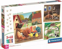 Clementoni Farm Moments 25791, 3 x 48 det.