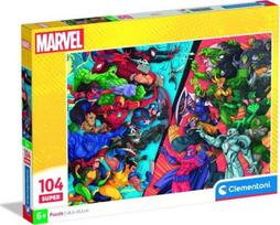 Clementoni Marvel Heroes Vs Villains 25059, 33.5 x 48.5 cm, 104 det.