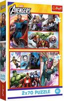 Trefl Avengers Dėlionių rinkinys, 2 x 70 det.