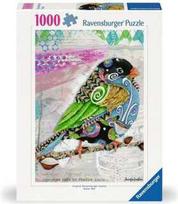 ravensburger puzzle 1000 - Ravensburger Swirly Bird, 70 x 50 cm, 1000 det. - 1 nuotrauka