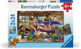 Ravensburger Airplane & Train Repairs, 2 x 24 det.