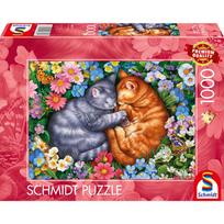 Schmidt Spiele Sleeping Velvet Paws, 49.3 x 69.3 cm, 1000 det.