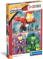 Clementoni Iron Man Friends 24828, 2 x 20 det.