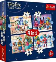 delione trefl 4 in 1 - Trefl Treflix Its Snowing At Tresliks 34657, 4in1, 71 det. - 1 nuotrauka