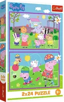 Trefl Peppa Pig Playground 34435, 2 x 24 det.